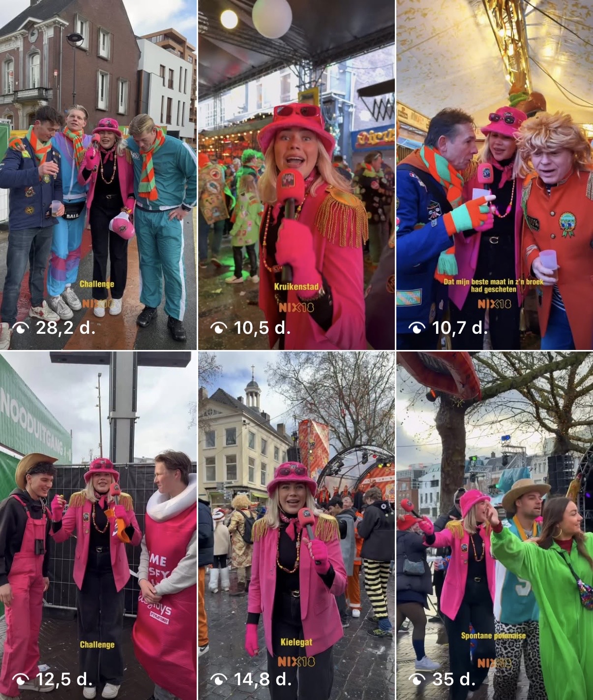 Carnival content grid — @flugelnl